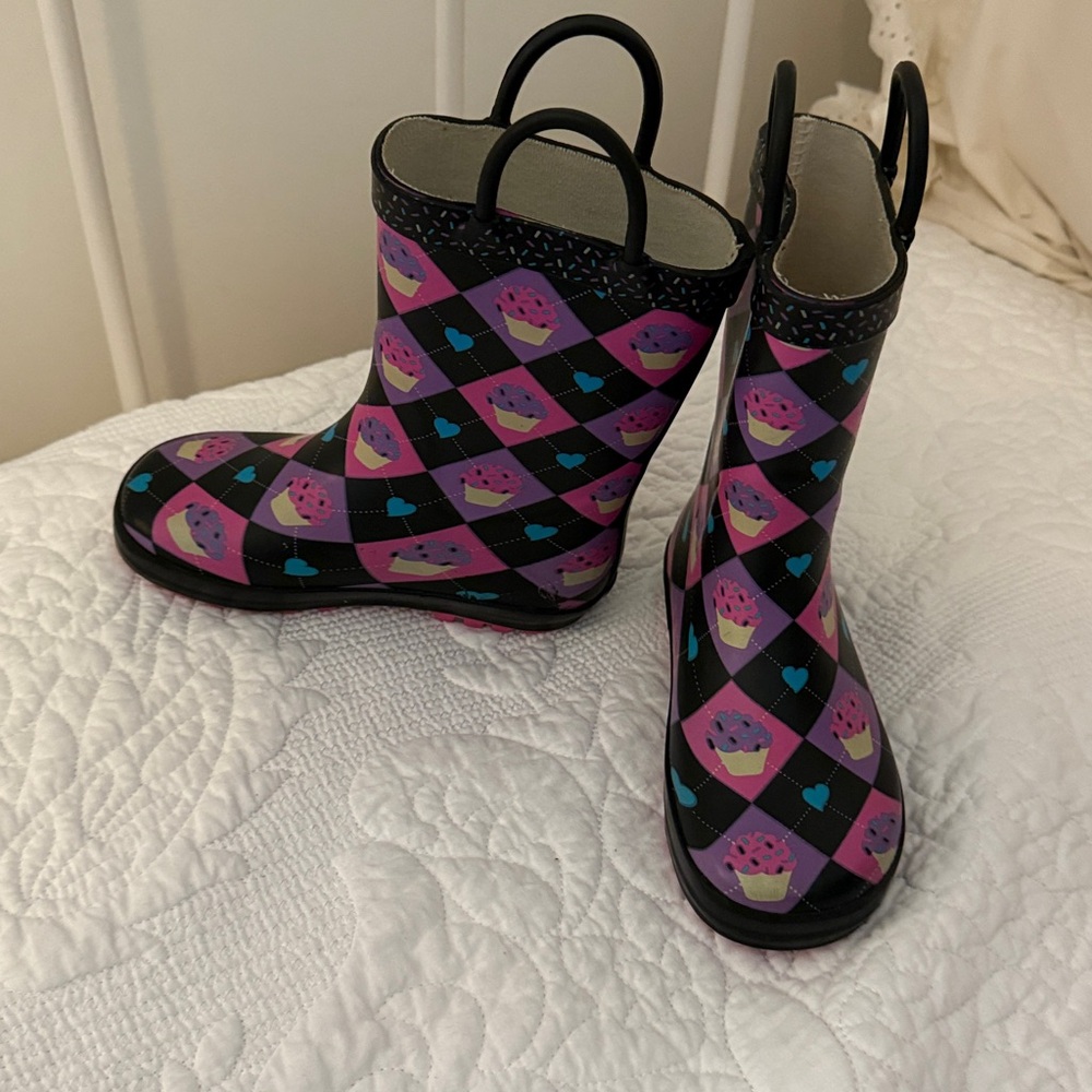 Cupcake Pattern Rain Boots